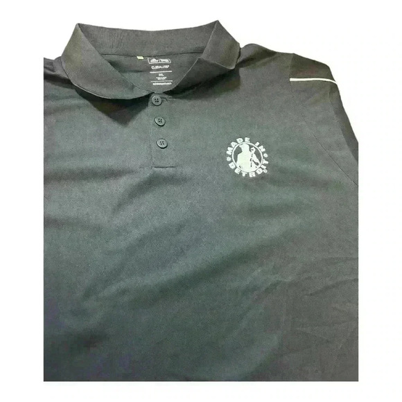 Adidas Polo Shirt “Made in Detroit Logo” black men’s size 2XL - Picture 6 of 10